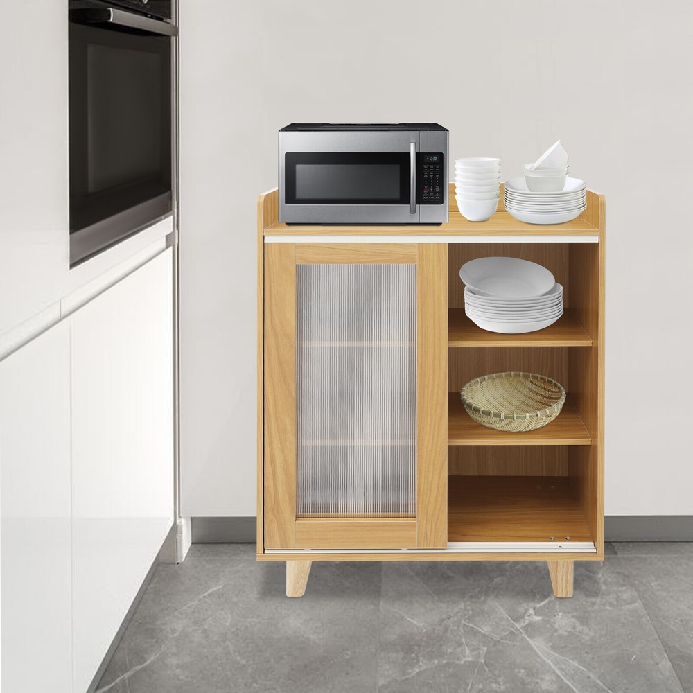 36.6 Inch Tall Kitchen Pantry Cabinet with Doors for Storage