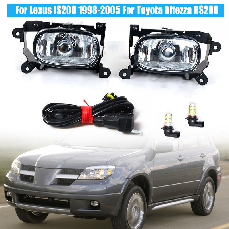 Left&Right LED Fog light Driving Lamp W/wires For Mitsubishi Outlander 2004-2006