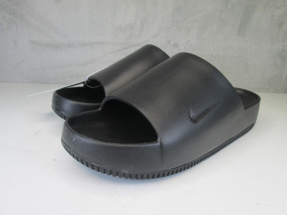 Nike Slide Calm Black Mens Size 12 Comfort Sandals New in Box - Fast Shipping 1C