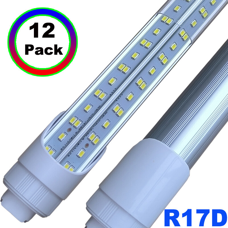 8 FOOT HO Base LED Tube Light 8Ft LED Shop Light T8 Rotatable R17D 144W Garage