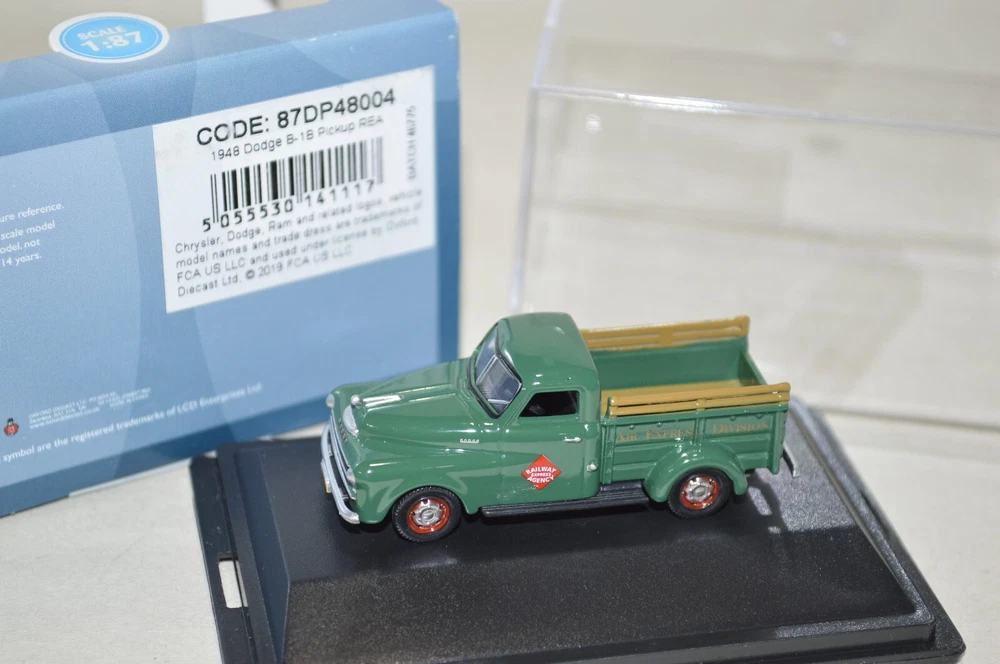 Oxford 87DP48004 HO Scale 1948 Dodge B-1B Pickup REA
