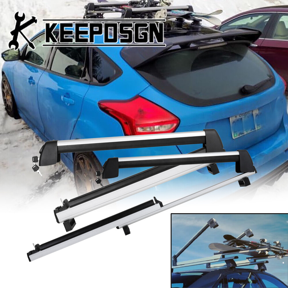 For Ford Focus Car Snow Ski Snowboard Top Roof Racks Carrier Mount Slide w/ Lock