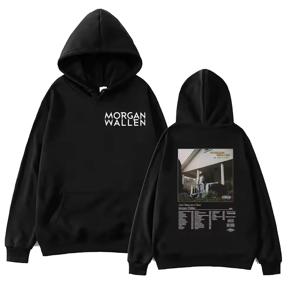 Morgan Wallen Double Album Hoodie Hip Hop Pullover Harajuku Style All Sizes