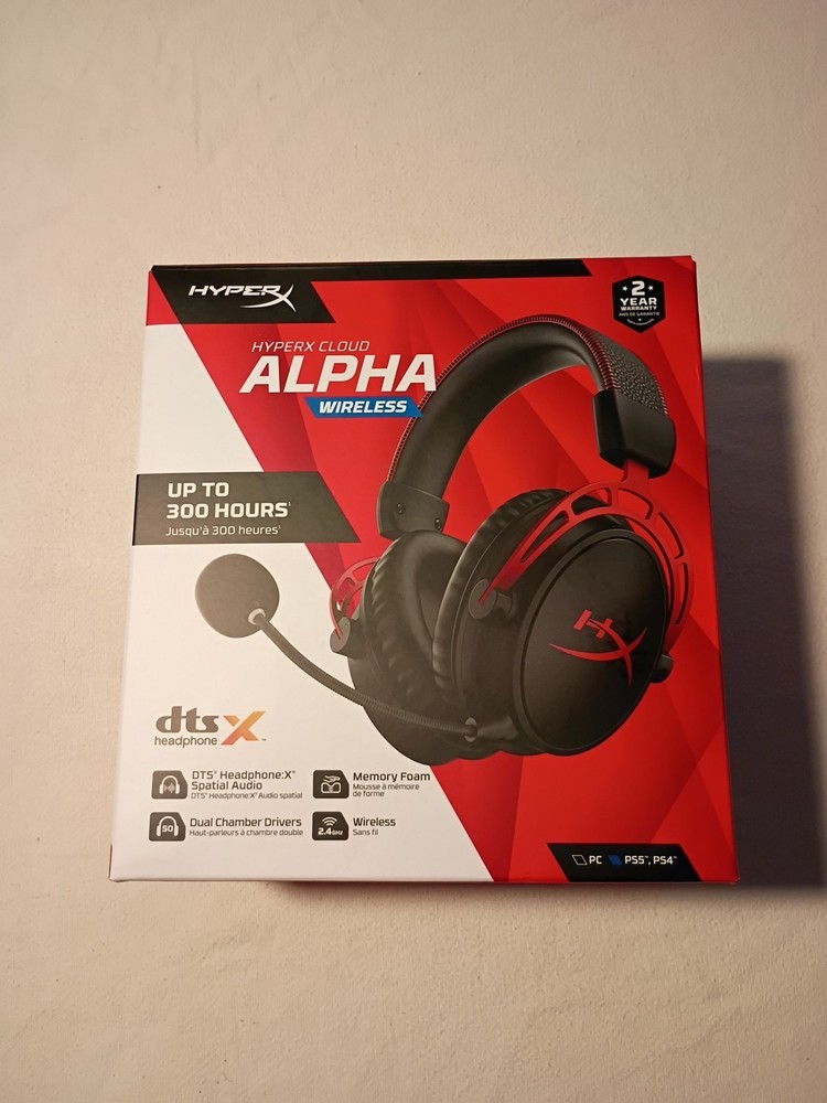 HyperX Cloud Alpha Wireless DTS Headphone - Black For Parts