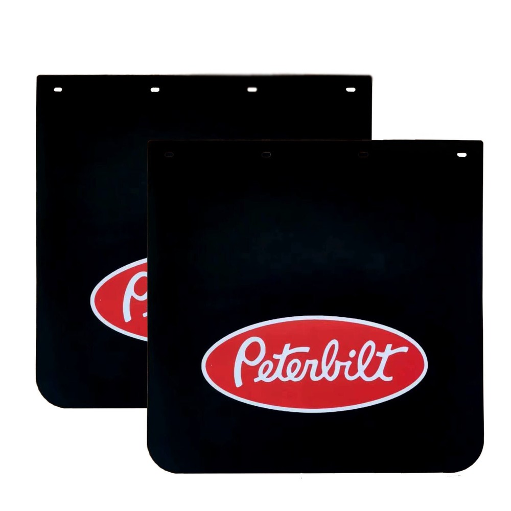 Heavy-Duty Black Semi Truck Mud Flaps 24x24x1/5 Inch Thick 2-Pack