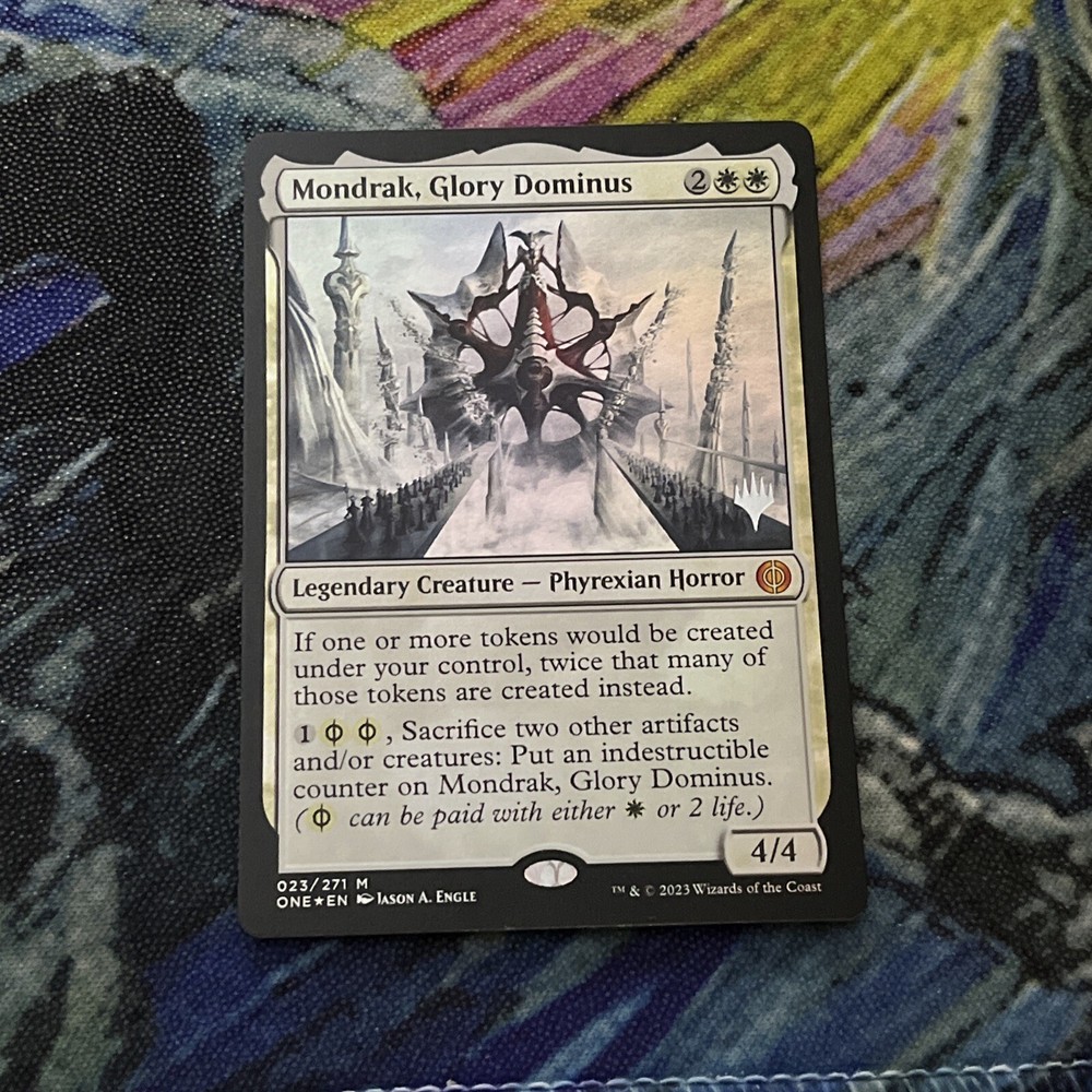 Mondrak, Glory Dominus Foil Promo Pack NM Phyrexia: All Will Be One Unplayed