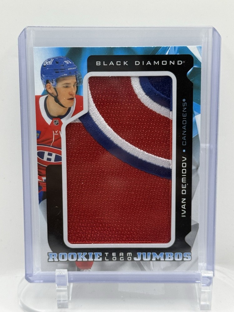 Ivan Demidov Rookie Patch 2025-26 Black Diamond Team Logo Jumbos Canadiens