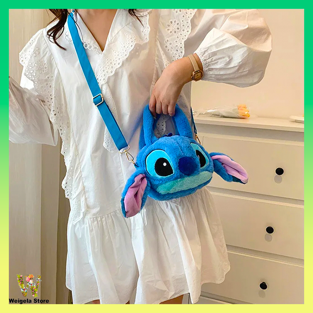 Lilo & Stitch Plush Shoulder Bag for Women and Kids Disney Tote