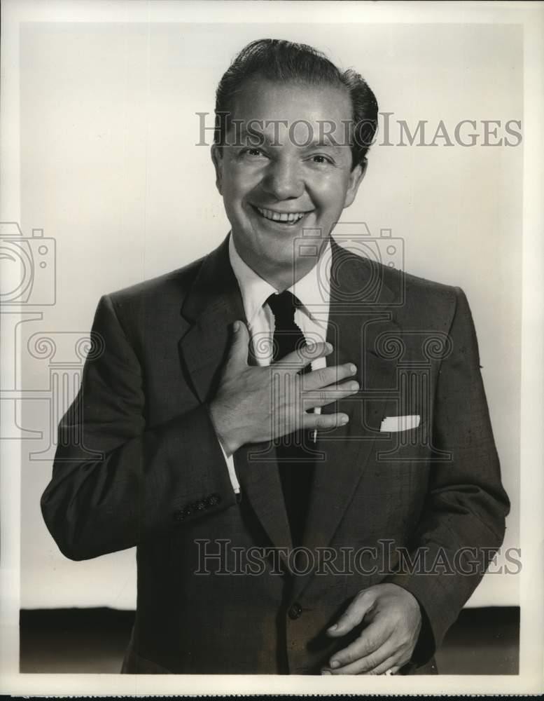 1954 Press Photo Joey Adams, Emcee of 
