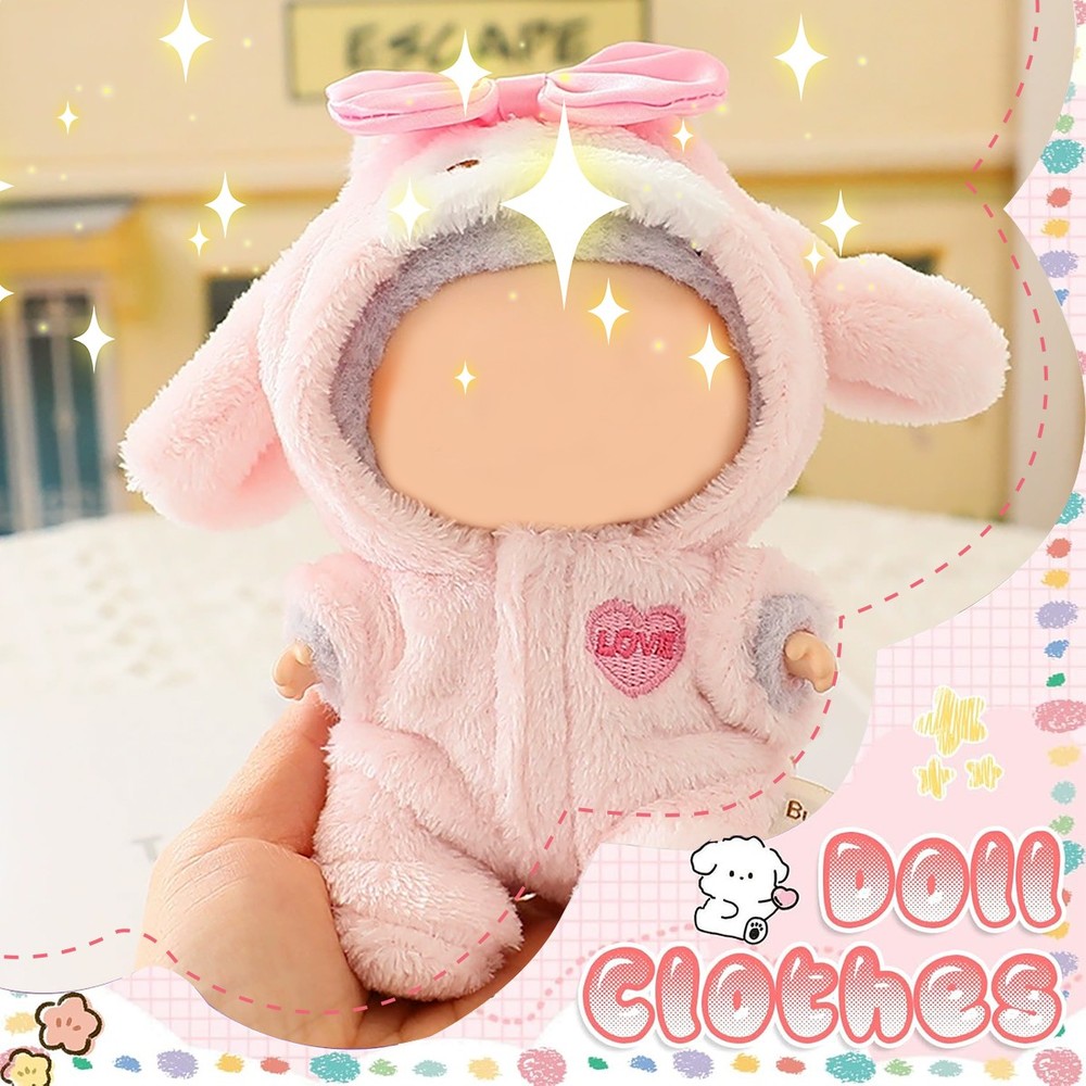 Labubu DIY Clothes Set for Plush Monsters – Doll Not Included