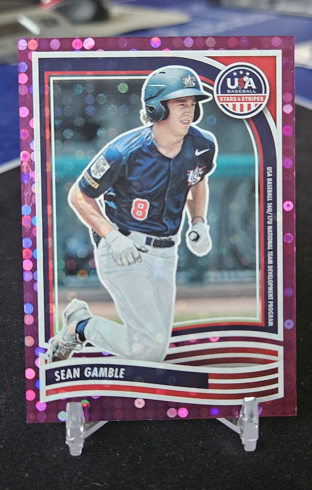 2024 Panini USA Stars & Stripes Sean Gamble #160 Purple Parallel 64/99 Rookie Card