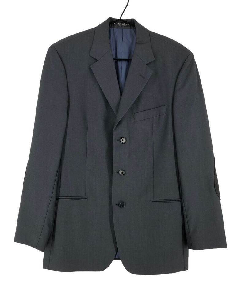 Vintage HUGO BOSS Blazer Jacket Einstein Sigma 100% Wool Size 40R - M