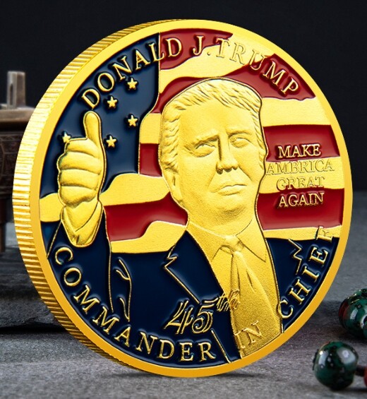 2024 President Donald Trump Commemorative Coin Take America Back Metal Coin Gold