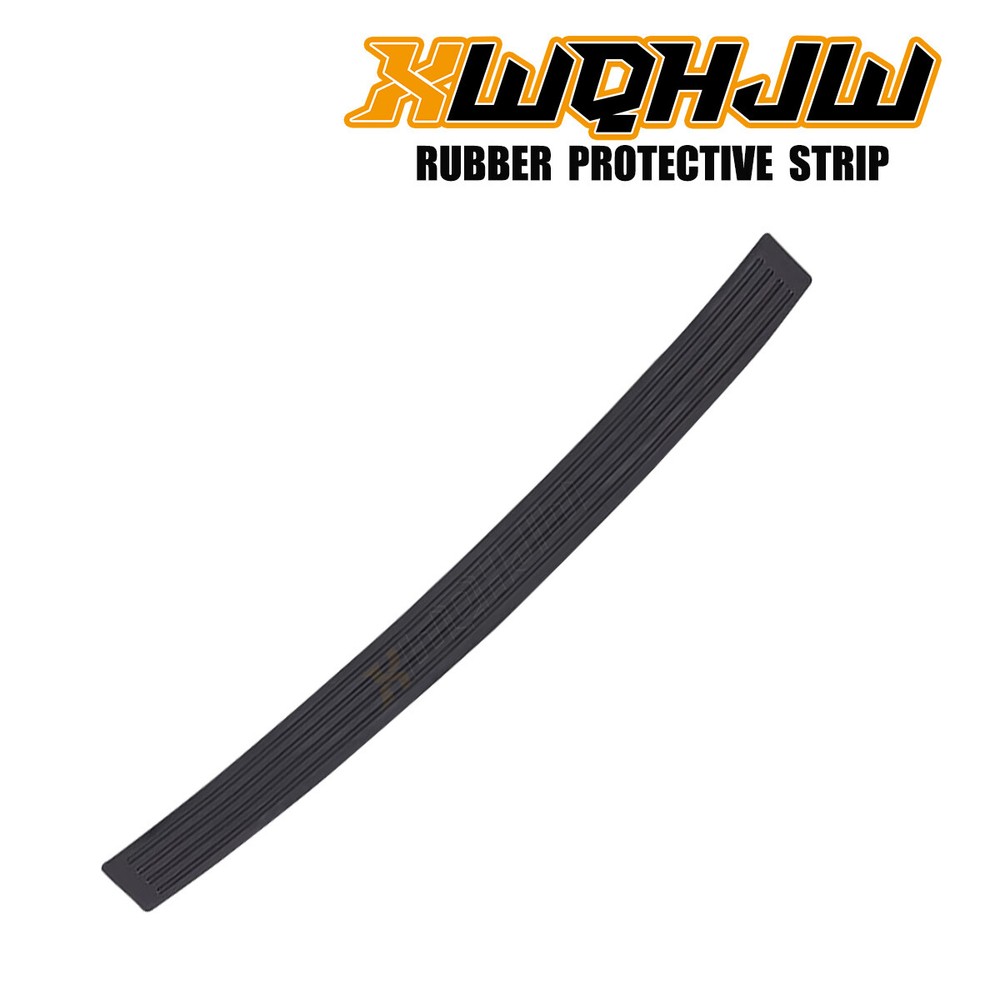 Rear Bumper Guard Trunk Edge Black Rubber Protector Strip Trim Cover