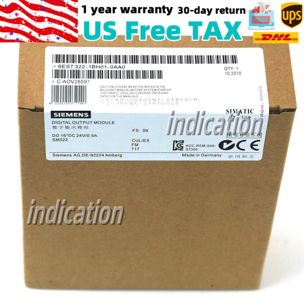 New In Box SIEMENS 6ES7322-1BH01-0AA0 6ES7 322-1BH01-0AA0 Output Module In US