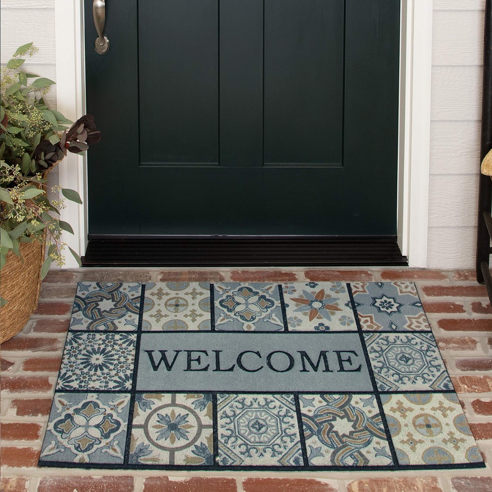 2x3 All-Weather Non-Slip Recycled Rubber Outdoor Entryway Door Mat