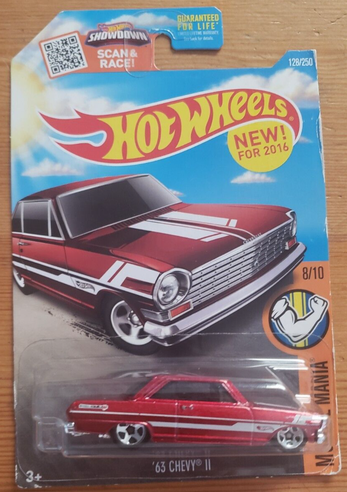 2016 Hot Wheels - '63 Chevy II - 8/10 - Muscle Mania - 128/250 - DHX39
