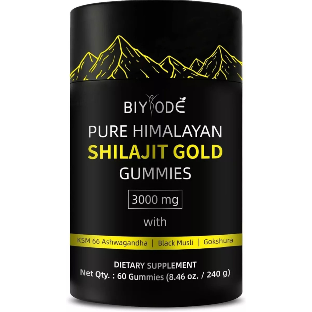 Himalayan Shilajit GOLD Gummies, Organic, Extremely Potent 3000 mg, Fulvic Acid