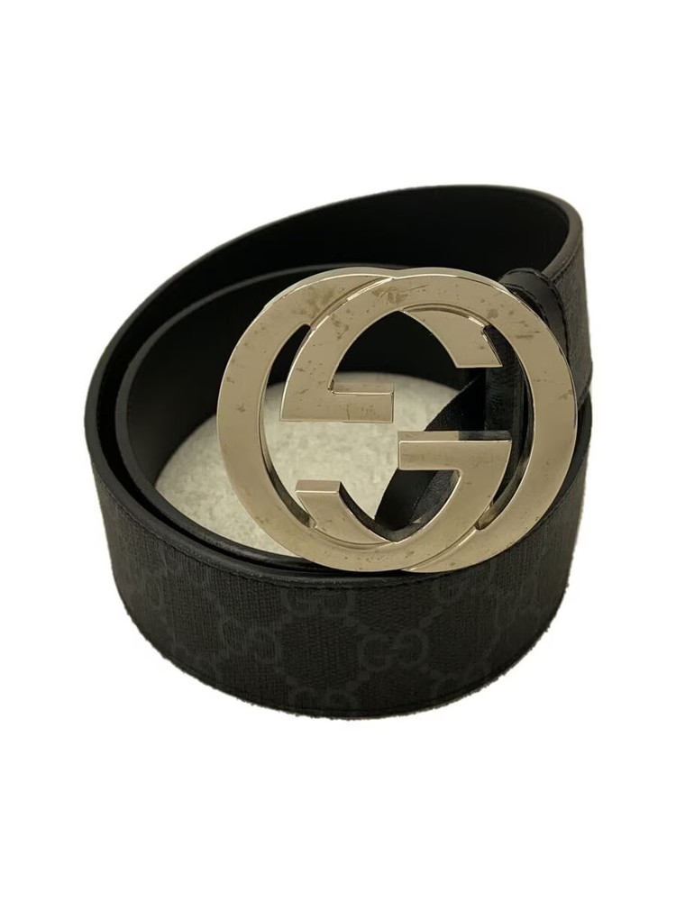 GUCCI GG Supreme G Bucket Belt in Black Leather for Men