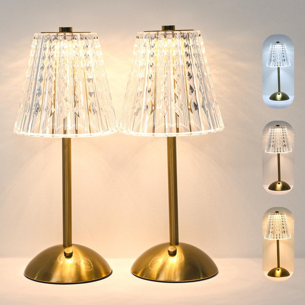 Cordless Table Lamps with 5000mAh Rechargeable Battery Operated Lighting