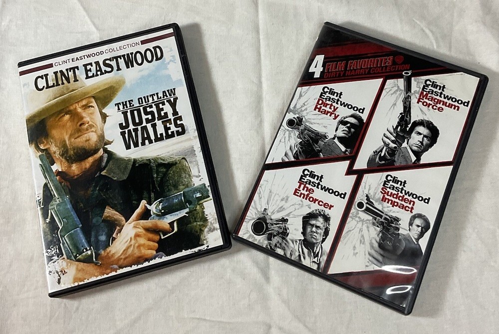 Clint Eastwood; The Outlaw Josey Wales and Dirty Harry four film Collection.