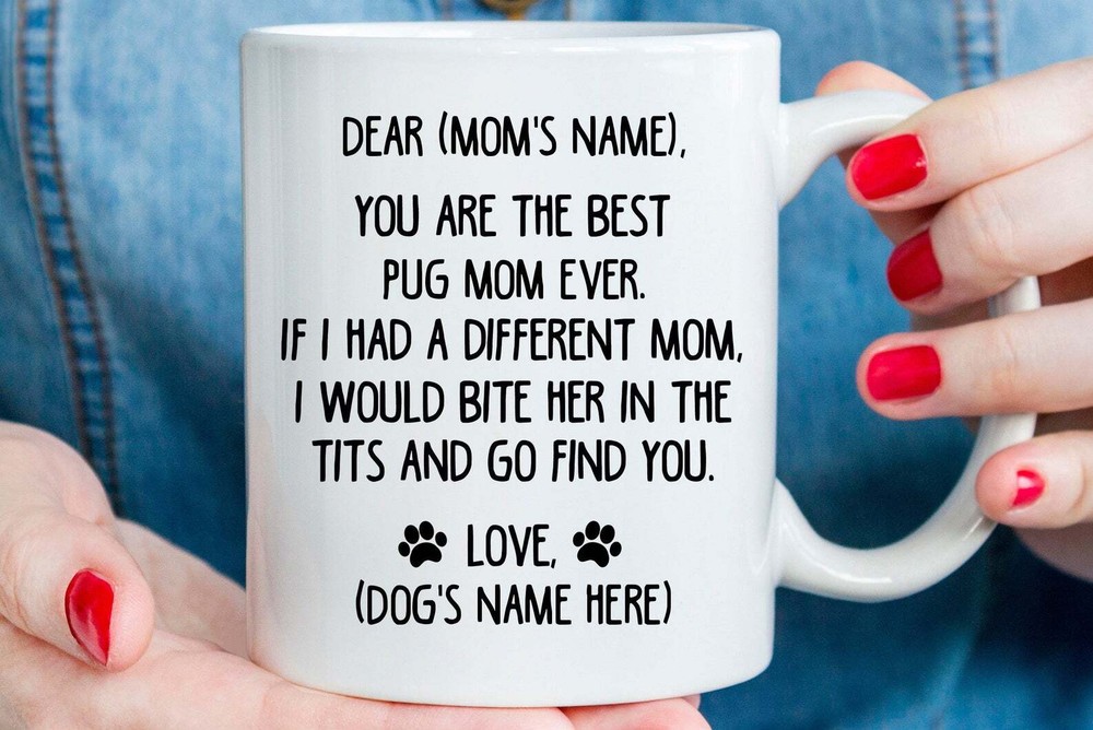 Pug Mug Gifts For Pug Lovers Pug Cup Pug Presents Pug Coffee Mug B355