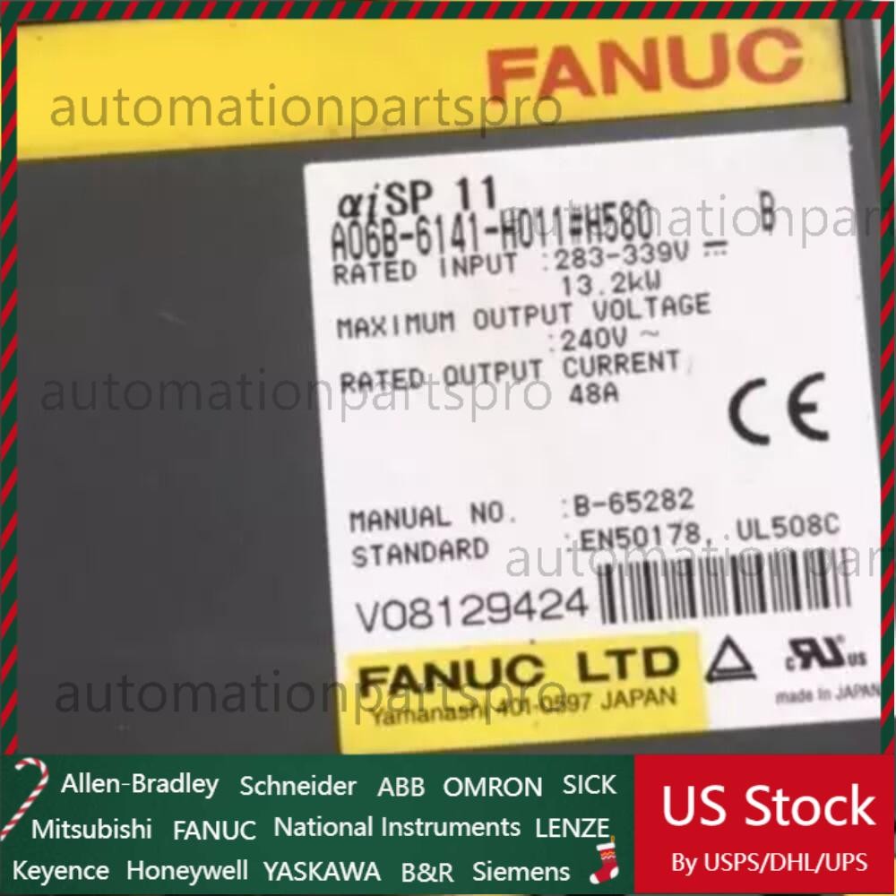 FANUC A06B-6141-H011#H580 Servo Drive A06B6141H011#H580 New Expedited Shipping