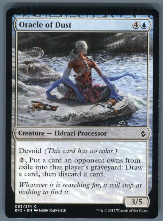 Magic the Gathering MTG Battle for Zendikar Oracle of Dust #63
