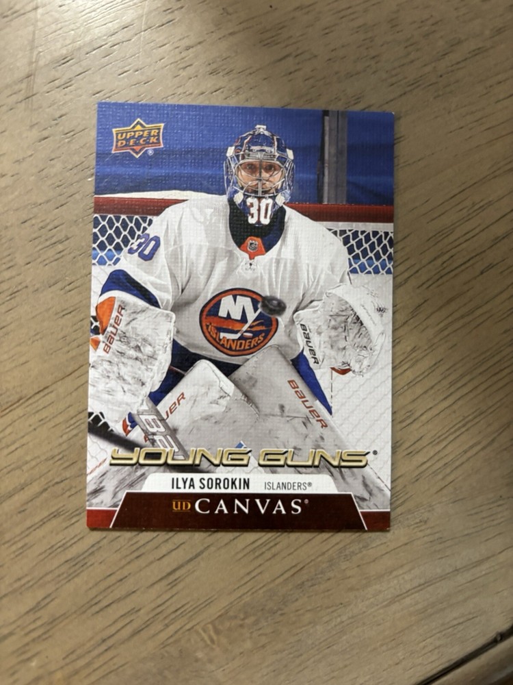 2020-21 Upper Deck UD Canvas Young Guns Ilya Sorokin RC C212