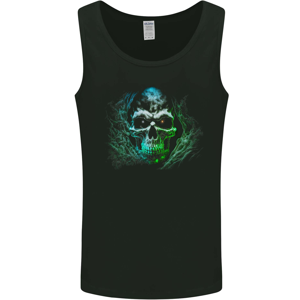 Twinkle Eyes Evil Skull Mens Vest Tank Top