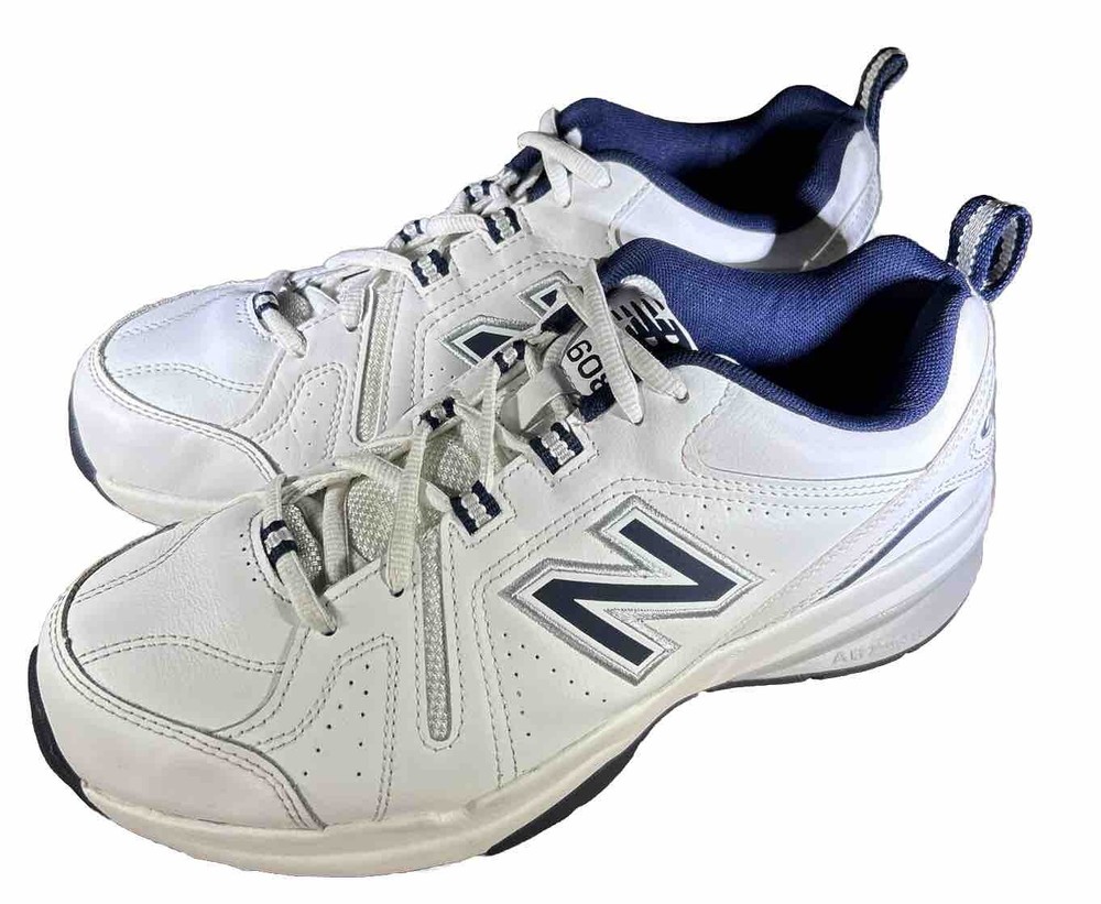 New Balance Mens 608 V5 MX608WN5 White Casual Shoes Sneakers Size 8.5 4E EUC