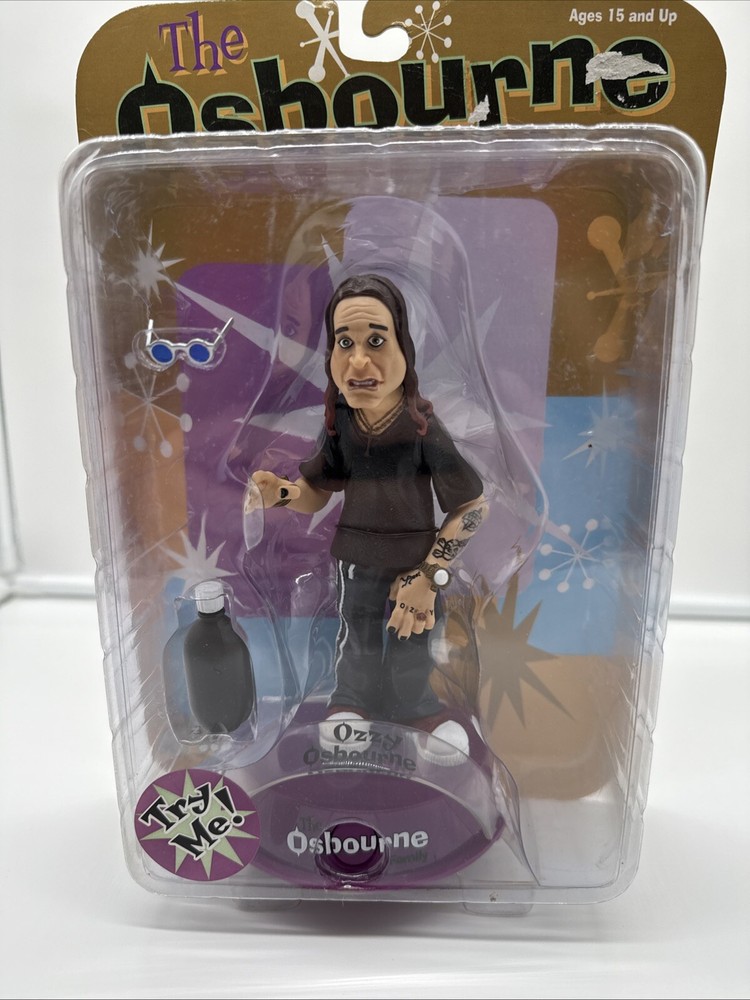 Vintage 2002 Mezco Osbourne Family Ozzy Posable Action Figure