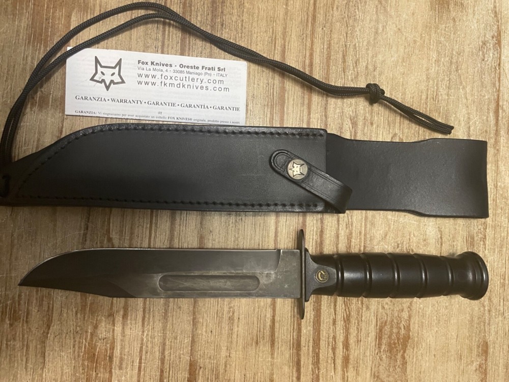 Fox Tactical 691-18 Military Fixed Blade 'Ka-Bar Style' Fighting Knife, new