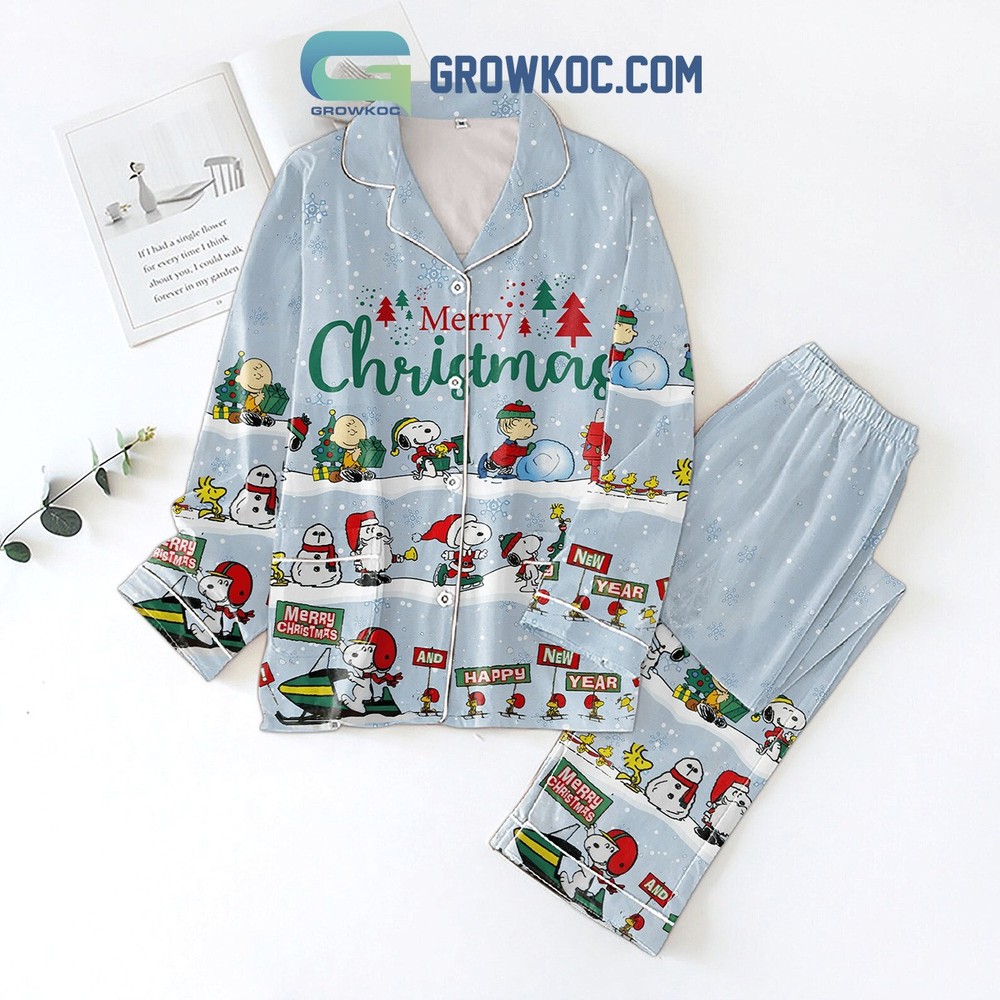 Snoopy Peanuts Christmas and New Year Pajama Set for Kids and Adults