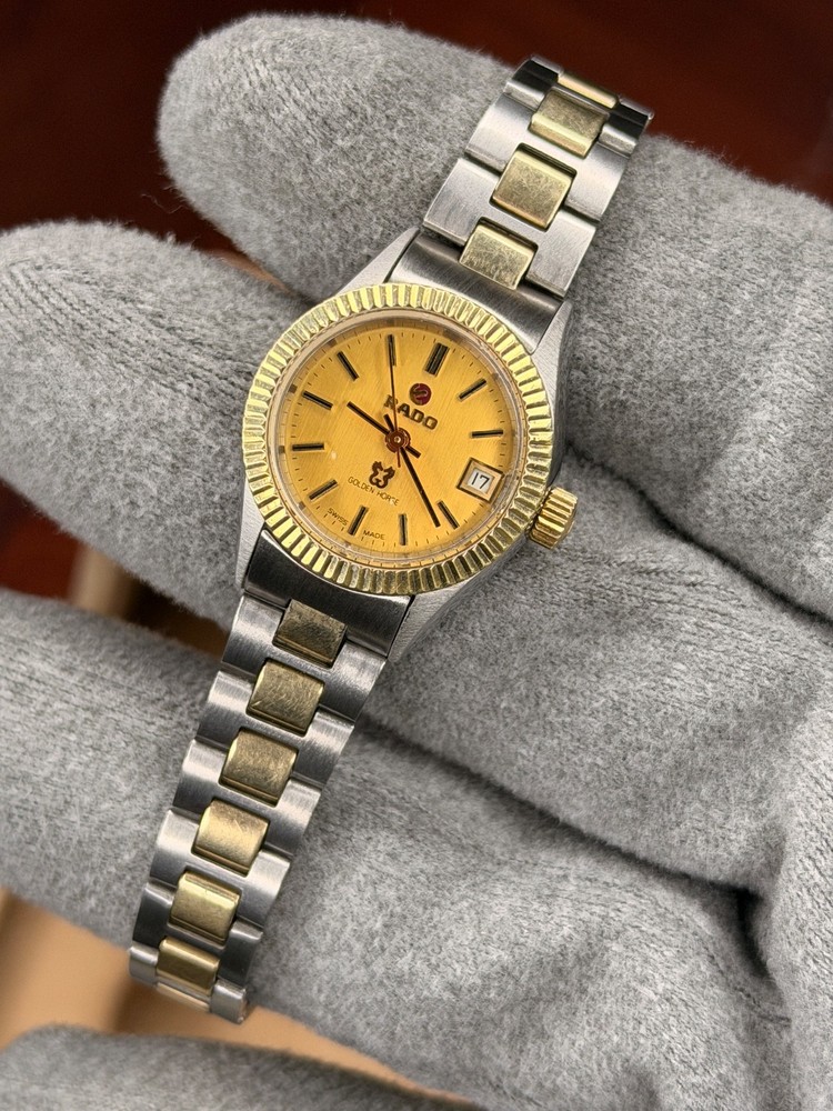 RARE VINTAGE RADO GOLDEN HORSE AUTOMATIC FLUTED BAZEL 17 JEWELS ETA-2671 WATCH