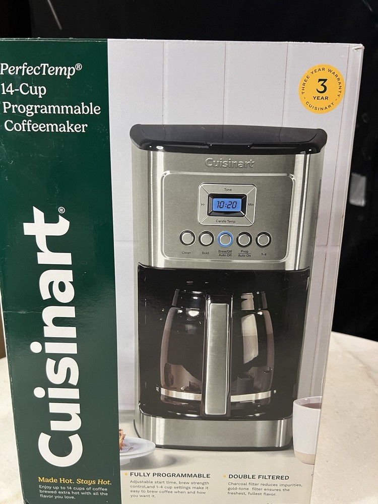 Cuisinart 14-Cup Programmable Coffeemaker - Stainless Steel- DCC-3200NAS