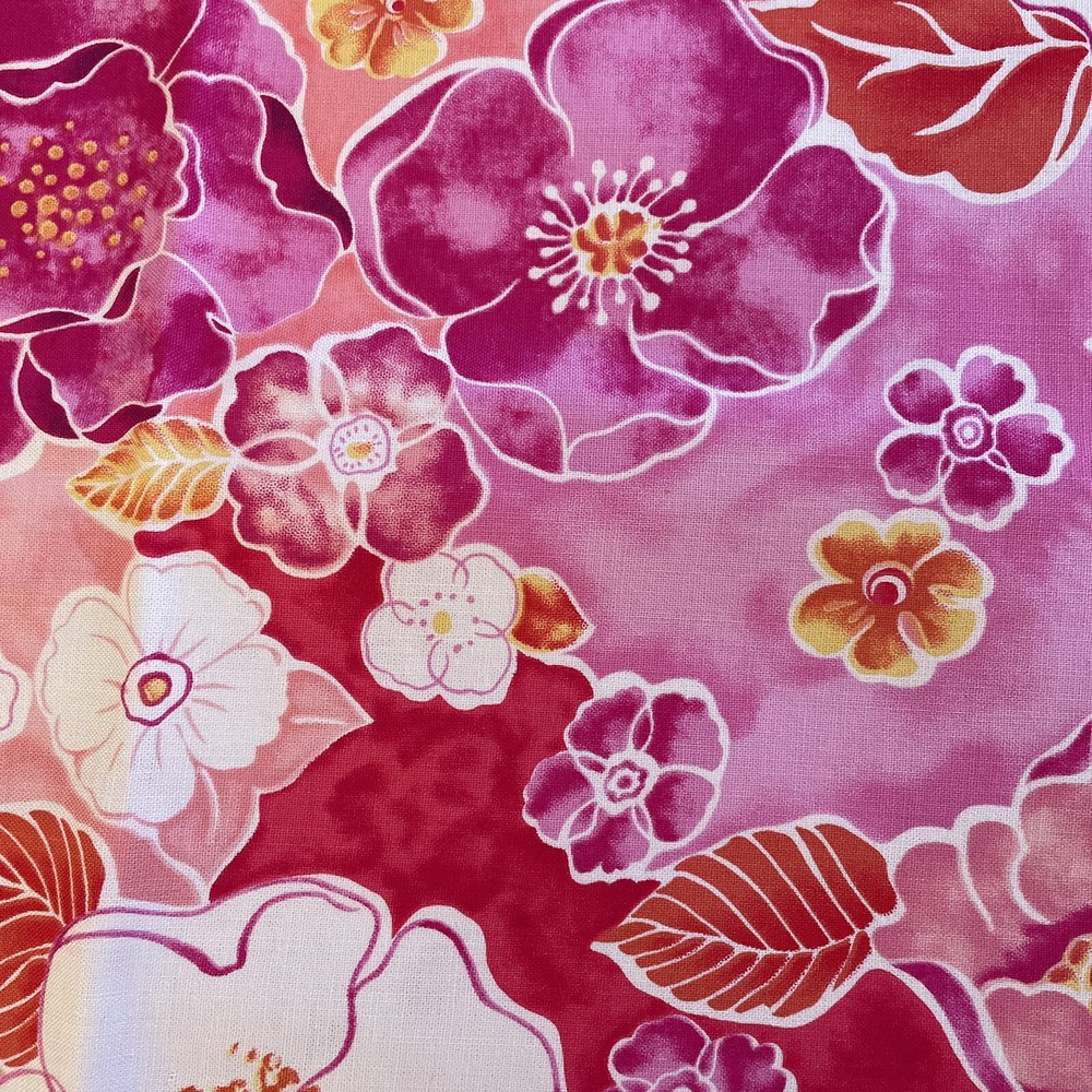 bright pink magenta red peony floral jo ann fabrics 1 Yard