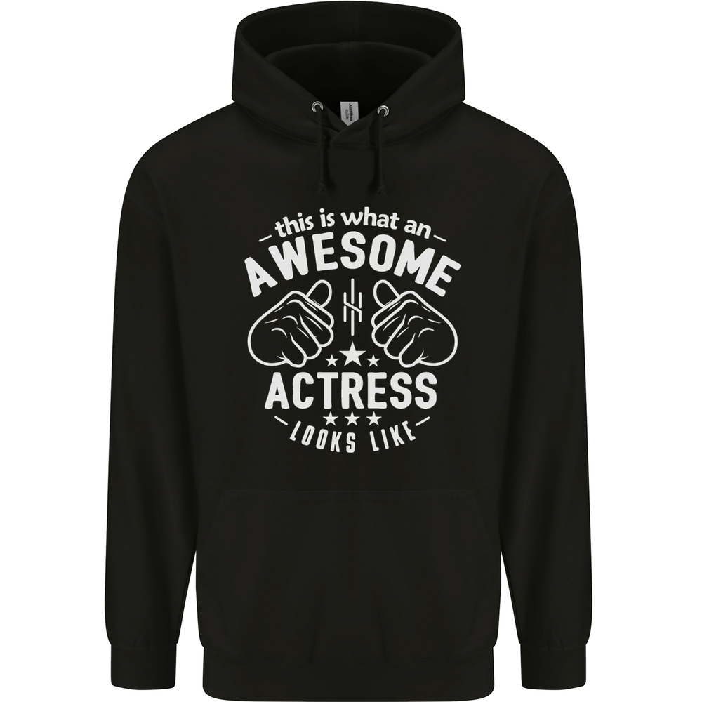 This Is What an Awesome Actress Looks Like Mens 80% Cotton Hoodie