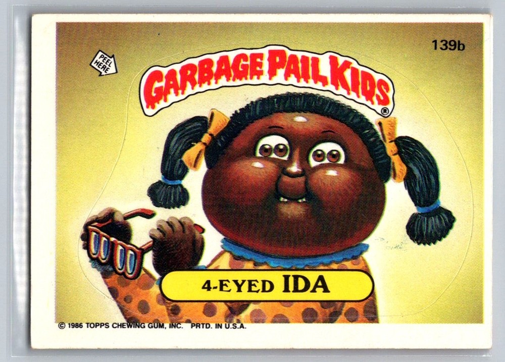 1986 Topps Garbage Pail Kids Series 4 #139b 4-Eyed Ida Trading Card