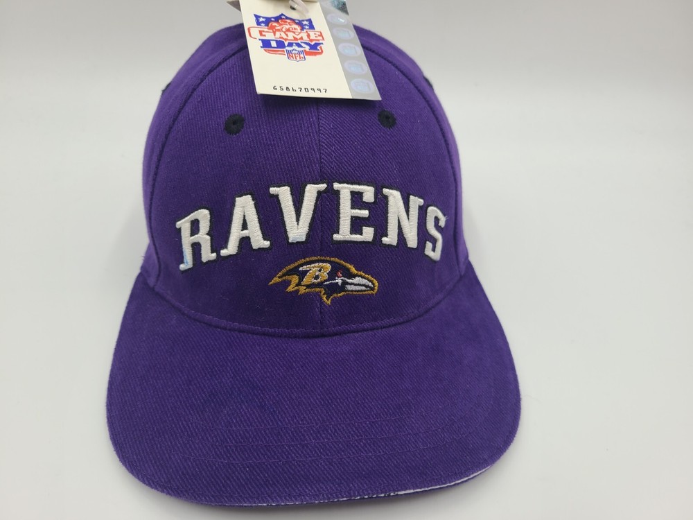 Vintage Baltimore Ravens Drew Pearson Marketing NFL Gameday Adjustable Hat Cap
