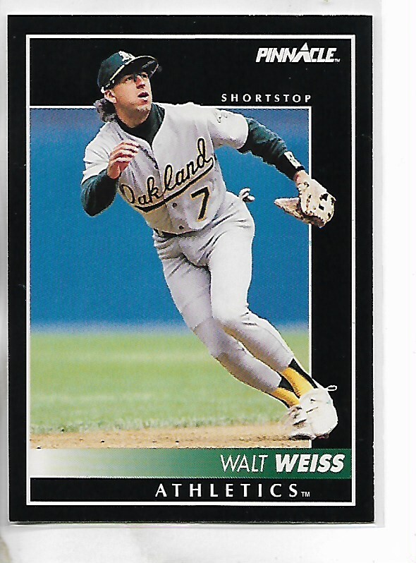 1992 Pinnacle Series 1 Walt Weiss Card # 56