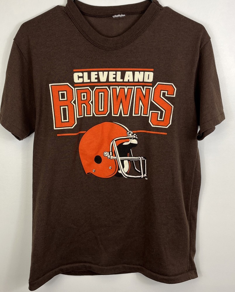 Cleveland Browns Vintage Tshirt Big Helmet Logo Single Stitched Fit Small