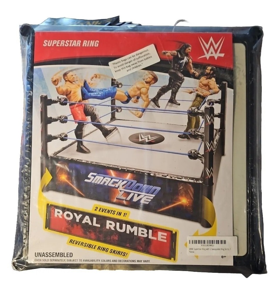 NIB WWE Smackdown Live Royal Rumble Wrestling Ring Mattel 2019 Unassembled NEW