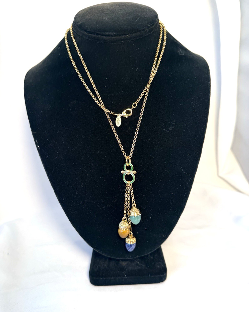Joan Rivers Egg Necklace and Bracelet, Multicolored