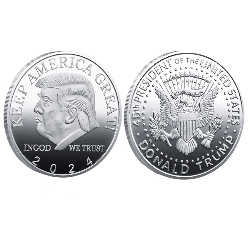 Keep America Great 2024 President Donald Trump Commemorative Gift Challenge Coin