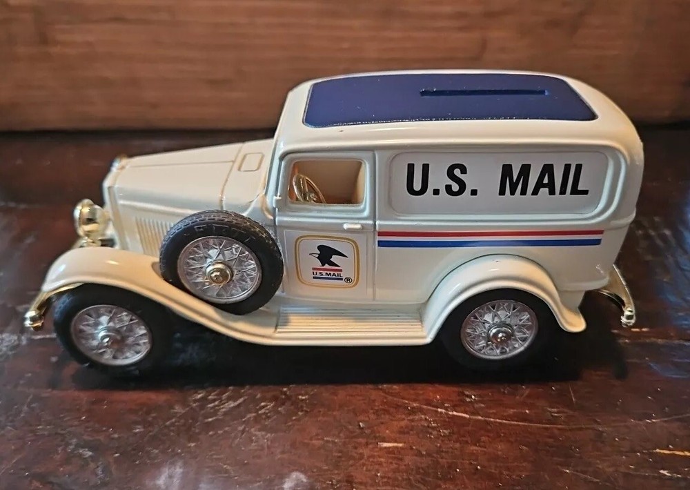 ERTL 1932 Ford Delivery Van US United States Mail Metal Die Cast Coin Bank
