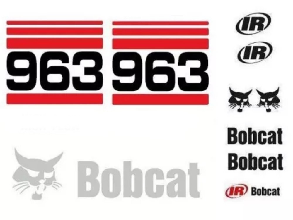 New Full Decal Sticker Set Kit for Bobcat 963 Original Look A1BS