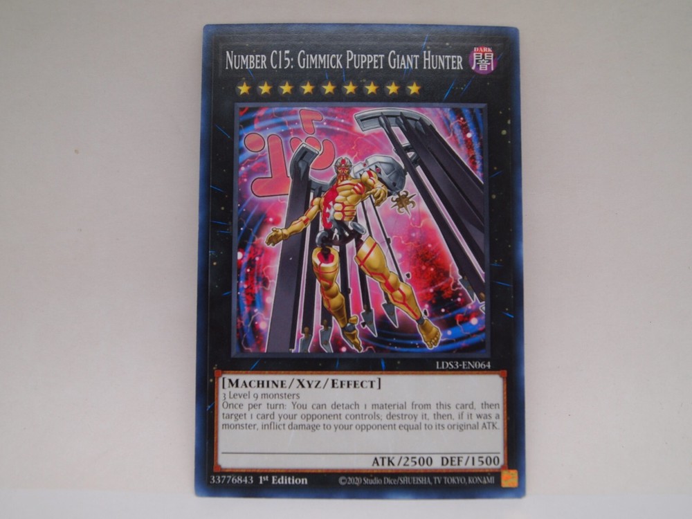 Yu-Gi-Oh Number C15 Gimmick Puppet Giant Hunter LDS3-EN064 NM 1st Edition