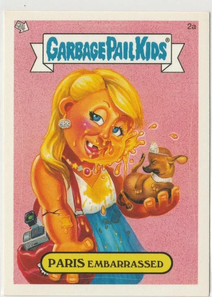 Paris Hilton Garbage Pail Kids GPK 2005 ANS4 All-New Series 4 Card #2a