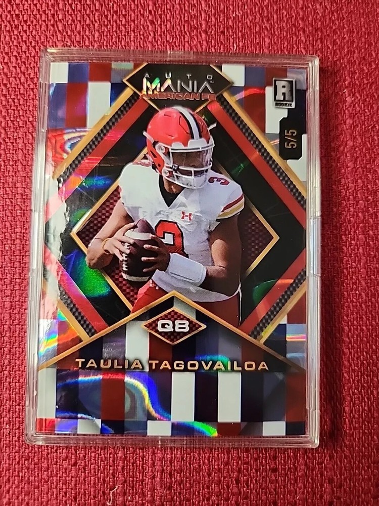 Tua Tagovailoa 2024 Wild Card Automania AMADP-TT Refractor 5/5 Rookie Card